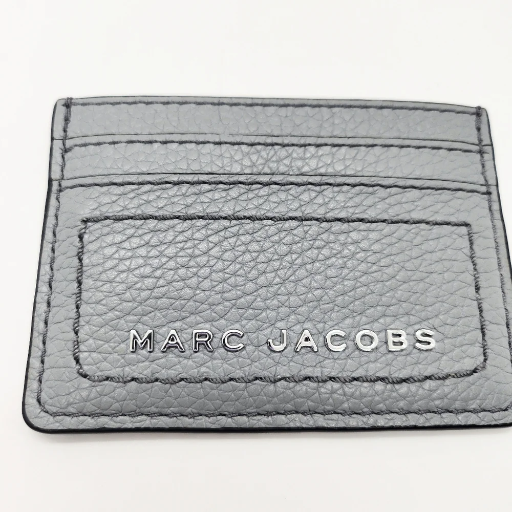 Marc Jacobs Gray Leather Card Case NWT - Picture 2 of 5
